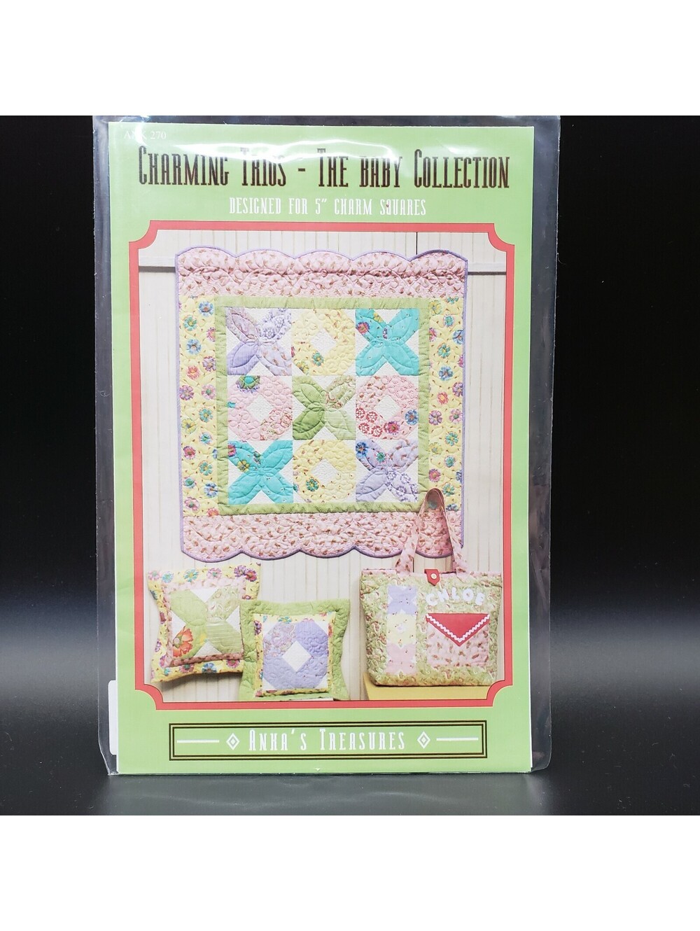 Anka's Treasures Baby Hugs & Kisses Quilt Pattern Pillows Diaper Bag NEW 2007
